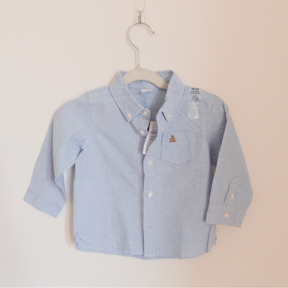 GAP Light Blue Kids Button-Down Shirt